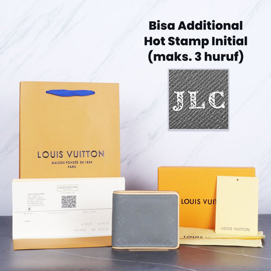 Dompet Louis Vuitton Bifold Monogram Titanium Wallet